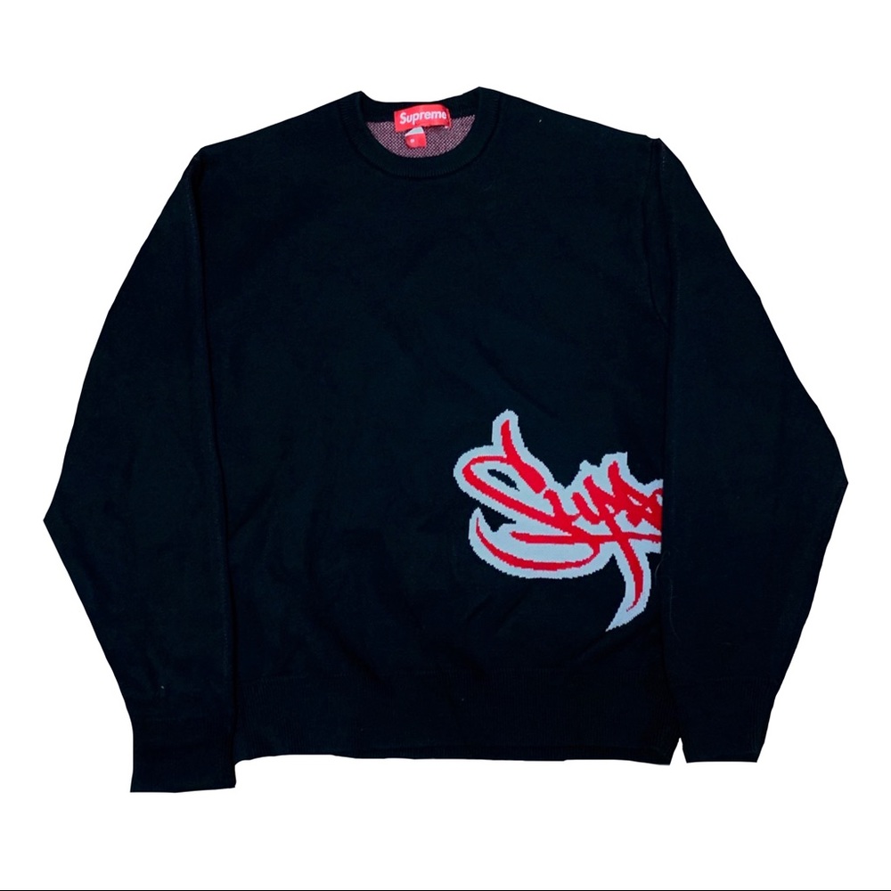 Supreme graffiti knit crew neck